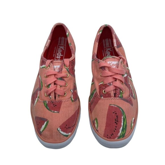Keds Womens Sneakers Shoes Multicolor Watermelon WF52695M Low Top Lace Up 7 M - Picture 1 of 13
